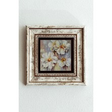 Mbb E-Ticaret Çiçek Çerçeveli Taş Tablo , Çerçeveli Taş Duvar DEKORU-ENKCRCVTBL-00204