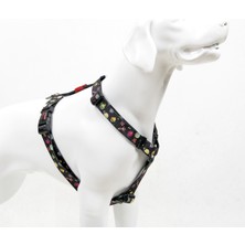 TailPetz Desenli Ayarlanabilir H-Tipi Göğüs Tasması Konforlu ve Dayanıklı Köpek Tasmaları