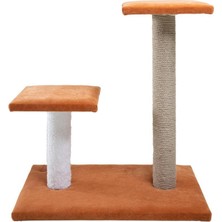 Feyza Design Ikili Turuncu Kedi Tırmalama Tahtası, Yumuşak ve Eğlenceli Tasarım