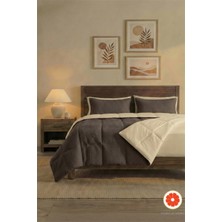 Pomelo Home %100 Pamuk Waffle Uyku Seti | Yorgan + 2 Yastık Kılıfı + Çarşaf | Çantalı Çift Kişilik