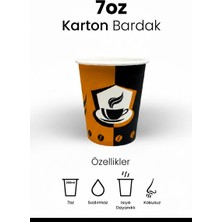 7 Oz (200 Ml) Karton Bardak, 150 Adet, Çay, Kahve ve Meşrubat, Kokusuz, Sızdırmaz