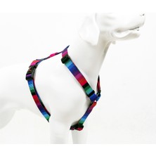 TailPetz H-Tipi Göğüs Tasması Ayarlanabilir, Konforlu ve Dayanıklı Desenli Köpek Tasması
