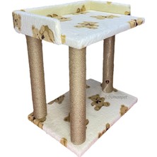 Feyza Design Yumuşak ve Dayanıklı Kedi Tırmalama Tahtası, 57X50X35 Cm, Eğlenceli Tasarım
