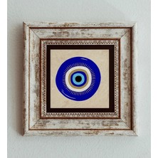 Mbb E-Ticaret Nazar Boncuğu Çerçeveli Taş Tablo , Çerçeveli Taş Duvar Dekoru