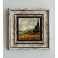 Mbb E-Ticaret Van Gogh Çerçeveli Taş Tablo , Çerçeveli Taş Duvar Dekoru