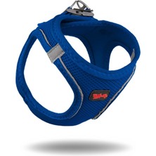 TailPetz Air-Mesh Küçük ve Orta Irk Kedi Köpek Göğüs Tasması - Yumuşak, Nefes Alabilir, Dayanıklı Lacivert