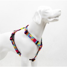 TailPetz Spırıt H-Tipi Göğüs Tasması Ayarlanabilir, Konforlu ve Dayanıklı Desenli Köpek Tasması