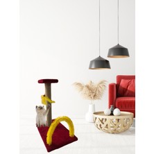 Feyza Design Renkli ve Eğlenceli Kedi Tırmalama Oyuncağı, Aktif ve Mutlu Kediler Için