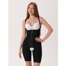 HA-104 Kopçalı Diz Üstü Korse Medikal Liposuction Karın Germe Doğum Sonrası Günlük Korse