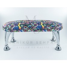 Neon Desenli Manikür Sehpası ve Yastık Seti, Şık ve Kullanışlı Tasarım