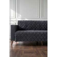 Koltuk Örtüsü 175X215 cm Çekyat Örtüsü Premium Şönil Jakar Kumaş Kaydırmaz, Yıkanabilir**