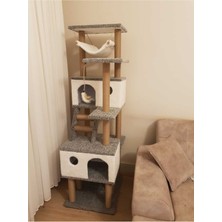 Feyza Design Yumuşak ve Rahat Kedi Tırmalama Evi ile Oyun Keyfi
