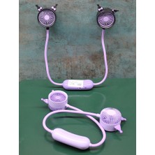 Mercansa Kuromi Şarjlı Boyun Fanı Vantilatör 2 Kademeli Model 1