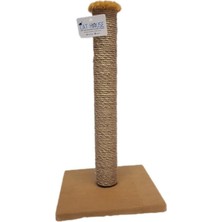 Feyza Design Kedi Tırmalama Ağacı, Ahşap, 52 Cm, Dayanıklı ve Şık Tasarım