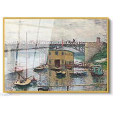 Tablonhazır Çerçeveli Yatay Cam Tablo Salon Duvar Tablosu Yatay Cam Koprumanzarasi3 Ofis Tablosu