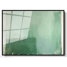 Tablonhazır Çerçeveli Yatay Cam Tablo Salon Duvar Tablosu Yatay Cam Soyutrenksanati Ofis Tablosu