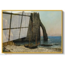 Tablonhazır Çerçeveli Yatay Cam Tablo Salon Duvar Tablosu Yatay Cam DOGAMANZARASI12 Ofis Tablosu