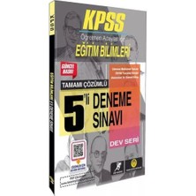 Tasarı 2024 Kpss Dev Kadro - Eğitim Bilimleri 5 Deneme