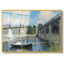 Tablonhazır Çerçeveli Yatay Cam Tablo Salon Duvar Tablosu Yatay Cam Koprumanzarasi2 Ofis Tablosu