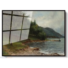 Tablonhazır Çerçeveli Yatay Cam Tablo Salon Duvar Tablosu Yatay Cam Dogamanzarasi7 Ofis Tablosu