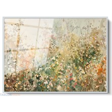 Tablonhazır Çerçeveli Yatay Cam Tablo Salon Duvar Tablosu Yatay Cam Soyutcicekbahcesi Ofis Tablosu