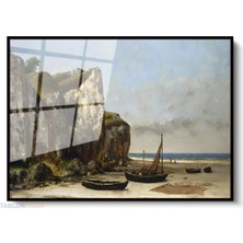 Tablonhazır Çerçeveli Yatay Cam Tablo Salon Duvar Tablosu Yatay Cam Vintagemanzara2 Ofis Tablosu