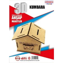 El Yapımı Ahşap 3D Maket, Dekoratif ve Şık Ev Aksesuarı