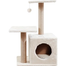 Feyza Design Çift Stepli Dekoratif Kedi Tırmalama, Dayanıklı ve Şık Tasarım