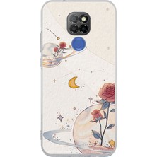 TechTree General Mobile Gm 20 Uyumlu Gezegen, Yıldız ve Gül Baskılı Silikon Kılıf