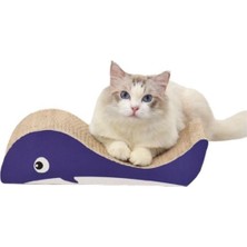 Feyza Design Balina Şekilli Karton Kedi Tırmala 40X21X10 Cm, Eğlenceli ve Dayanıklı Tasarım
