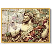 Tablonhazır Çerçeveli Yatay Cam Tablo Salon Duvar Tablosu Yatay Cam Heykel Karizma Ofis Tablosu