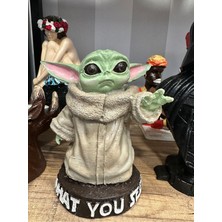 İki Cadı Tasarım Baby Yoda, Star Wars, Karakter Biblo, Dekoratif Polyester Obje