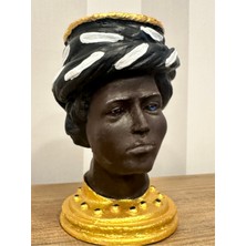 İki Cadı Tasarım Siyahi Adam Dekoratif Obje