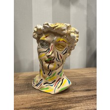 İki Cadı Tasarım Dekoratif Renkli Roma Saksı