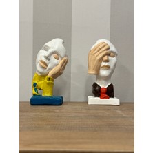 İki Cadı Tasarım Görmedim Duymadım Biblo Dekoratif Obje Ikili Set