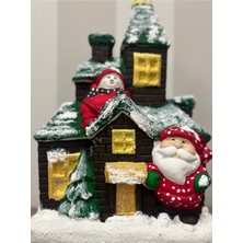 İki Cadı Tasarım Noel Yılbaşı Evi Dekoratif Obje
