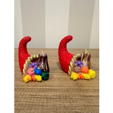 İki Cadı Tasarım Hediye Dolu Ikili Noel Şapkası