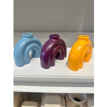 İki Cadı Tasarım Modern Iskandinav Üçlü Seramik Vazo, Dekoratif Obje