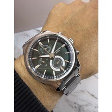 Lee Cooper Erkek Kol Saati | 45 mm Çelik Kasa, Yeşil Kadran, Multifonksiyon