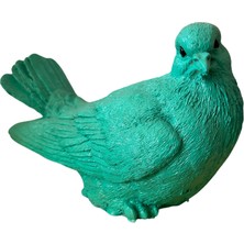 İki Cadı Tasarım Yeşil Güvercin Gerçek Boyut Obje