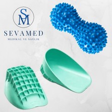 Rahatlatıcı Silikon Kap Topuk Ağrısı ve Ayak Masaj Aleti Seti