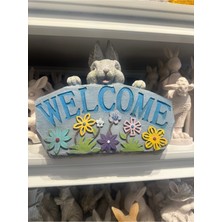 İki Cadı Tasarım Welcome Tavşan Polyester Obje