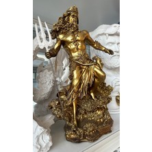 İki Cadı Tasarım Poseidon Büst Dekoratif Obje