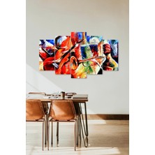 Mbb E-Ticaret Düşündüren Sevinç ve Hüzün 5 Parçalı Mdf Tablo