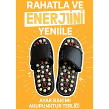 Konforlu 42/43 Numara Akupunktur Ayak Masaj Terliği