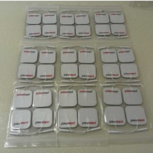 Kablolu Tens Elektrot Pedi 5x5, 4'lü Paket, 9 Adet, Yedek ve Temiz Kullanım