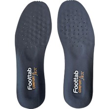 Nefes Alan Ortopedik Lateks Deri Ayakkabı Tabanlığı, Siyah, 1 Çift