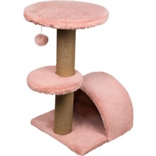 Feyza Design Renkli Kedi Oyun ve Tırmalama Platformu, 53X39X67 Cm, Eğlenceli Tasarım