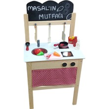 Eko Ahşap Mutfak Oyuncak Seti, Çocuklar Için Eğlenceli ve Güvenli