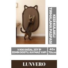 Feyza Design Doğal Jüt Ip Dekoratif Kedi Tırmalama Paspası 40X70CM